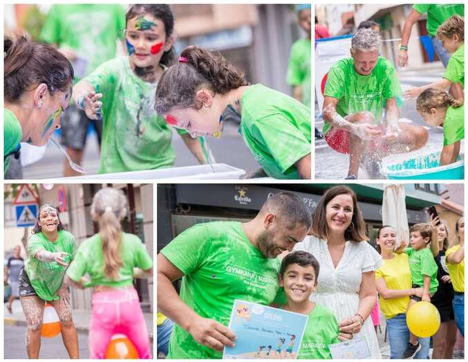 Collage de fotos de la maratón/David Capin.